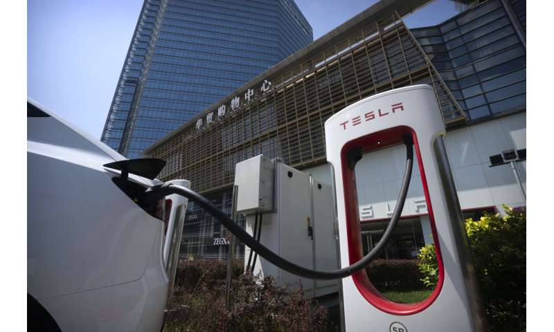 Threatened by shortages, electric car makers race for supplies of lithium for batteries