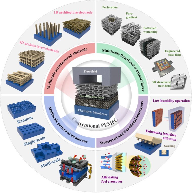 Three-dimensional structure control technology enables high-performance fuel cells with higher stability