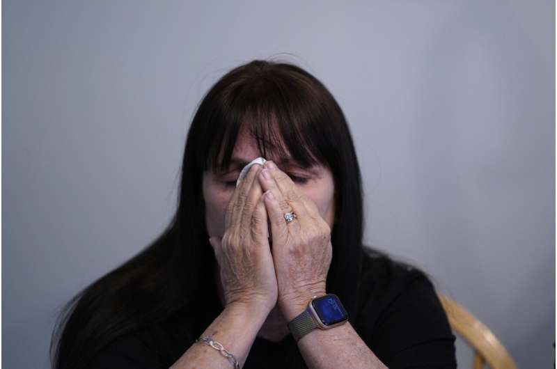 Karen Nickel pauses at her dining room table as she discusses nuclear contamination in and around the St. Louis area with fellow activists Friday, April 7, 2023, in Maryland Heights, Mo. In 2007, she and Dawn Chapman were so concerned about cancer and other unusual illnesses in their St. Louis County neighborhoods that they formed Just Moms STL. Credit: AP Photo/Jeff Roberson How America’s push for the atomic bomb spawned enduring radioactive waste problems in St. Louis
