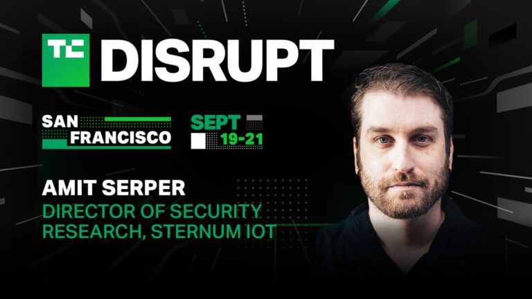 Amit Serper locks up IoT security flaws at TechCrunch Disrupt 2023