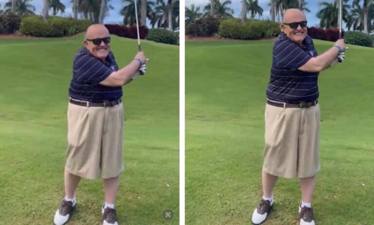 That Viral Photo Of Rudy Giuliani Golfing Is Photoshopped