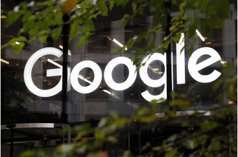 The Google logo is displayed at their offices, Nov. 1, 2018, in London. In a letter, Wednesday, Aug. 23, 2023, children’s advocacy groups including Fairplay and Common Sense Media asked the Federal Trade Commission to investigate Google, saying the tech giant serves personalized ads to kids on YouTube despite federal law prohibiting the practice. Credit: AP Photo/Alastair Grant, File Children's advocates ask FTC to investigate Google for targeting ads to kids