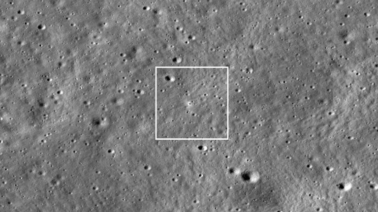 India’s Moon Lander Looks Tiny In Remarkable NASA Orbiter Snapshot