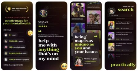 Being is an app that wants to help users map out and address mental health concerns