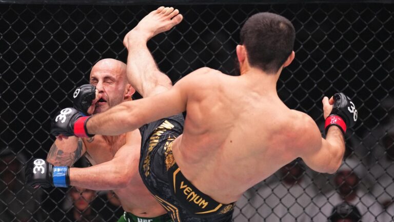 UFC 294 Results: Makhachev Scores Head-Kick KO Over Volkanovski