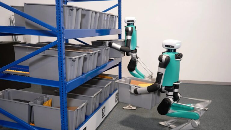 Amazon unveils new human-shaped warehouse robot, more powerful drone