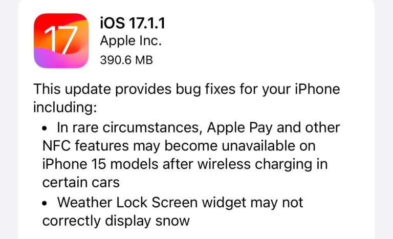 Apple Releases iOS 17.1.1, Tells iPhone Users To Update Right Away