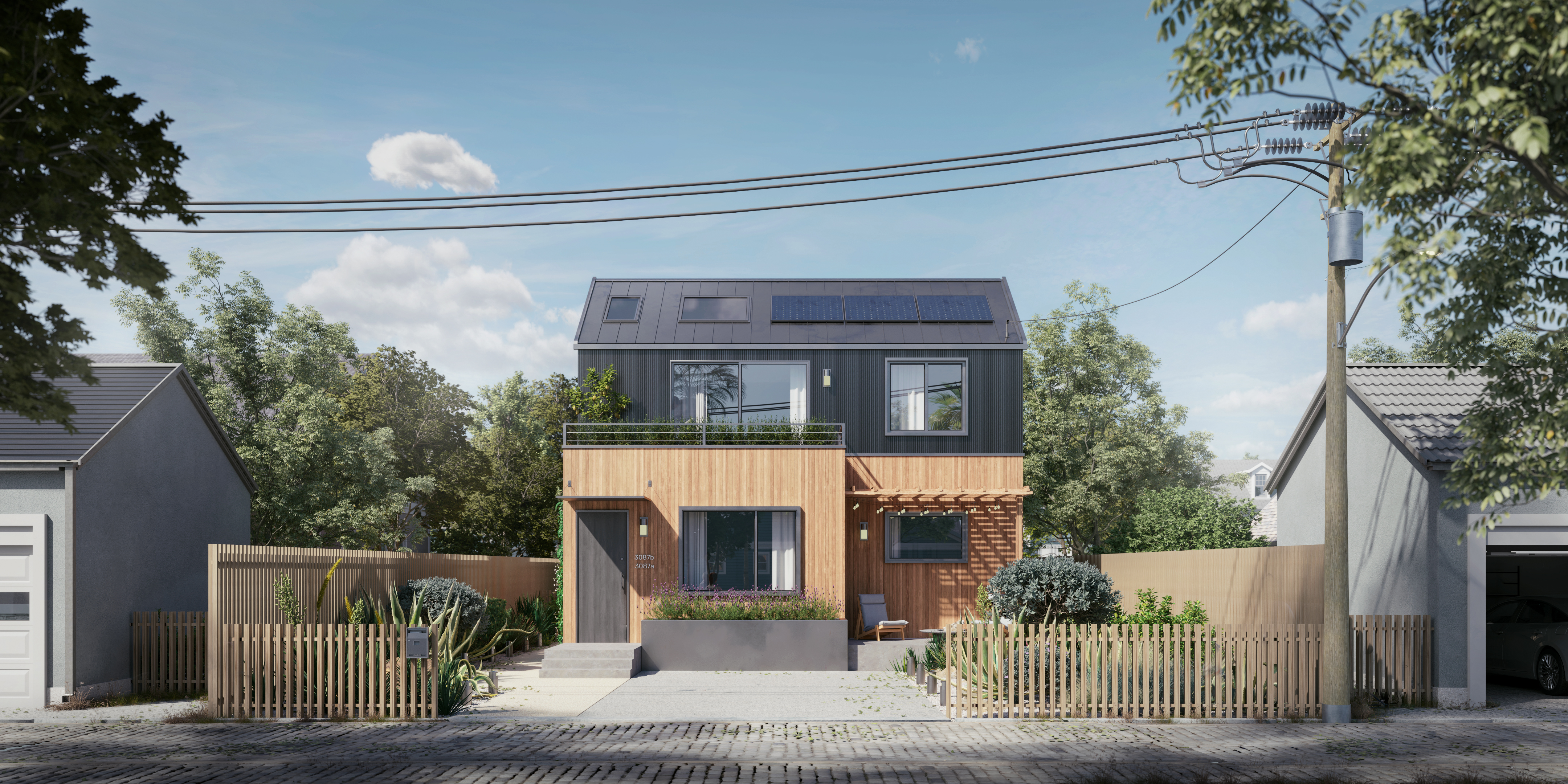 BuildCasa rendering - Backyard house