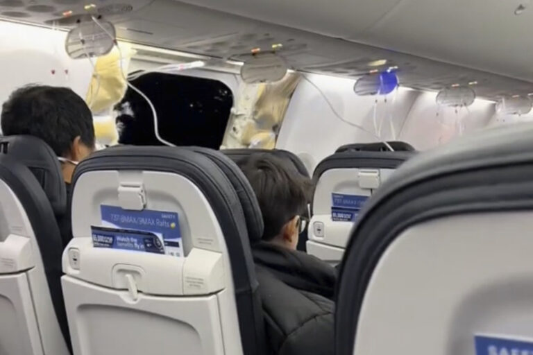 Federal officials order grounding of some Boeing 737 Max 9 jetliners after plane suffers a blowout