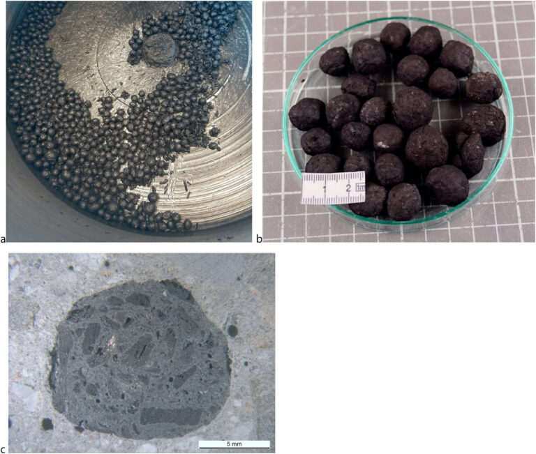 Processing biochar into pellets to offset emissions in concrete production