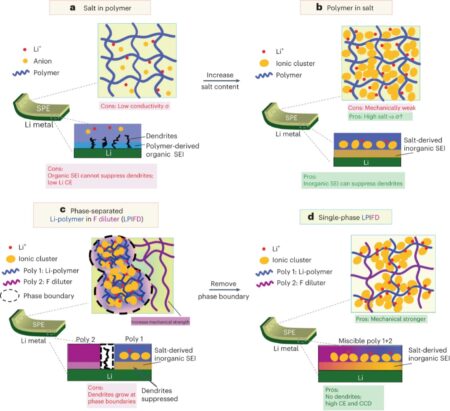 A new high-concentration solid polymer electrolyte for high-voltage lithium-metal batteries