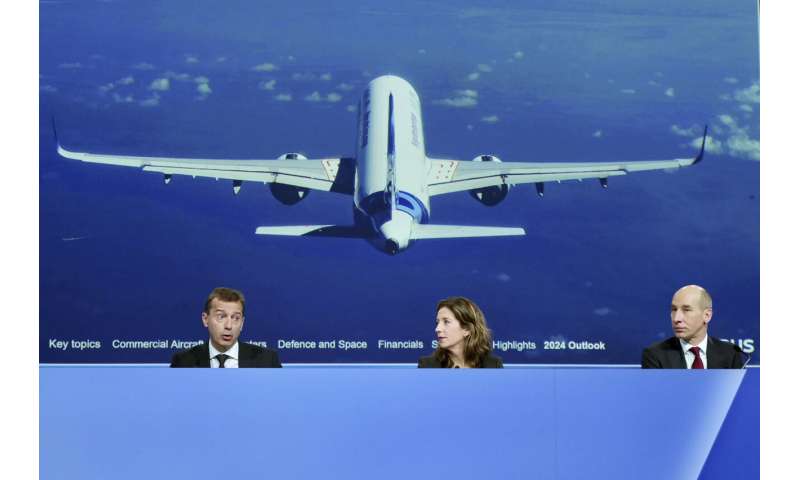 Airbus targets 800 aircraft deliveries for 2024 even as supply chain issues linger