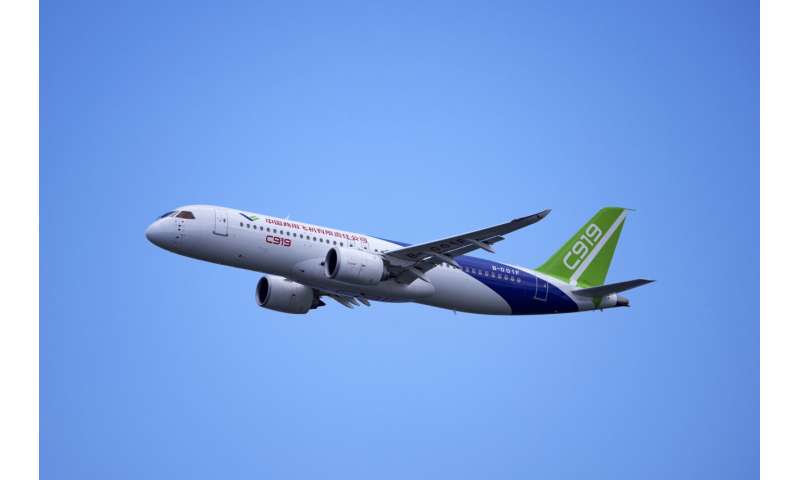 Singapore Airshow features aerial displays and the international debut of China's C919