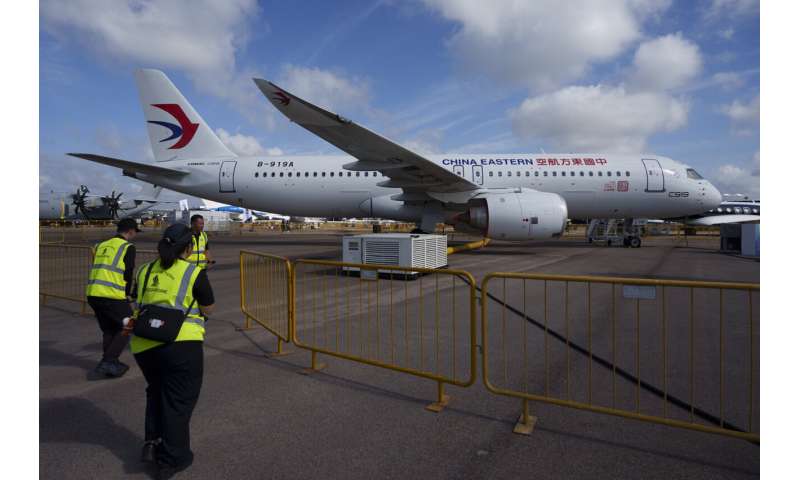 Singapore Airshow features aerial displays and the international debut of China's C919