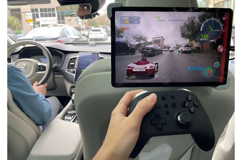 A journalist tests extended reality video game Valeo Racer