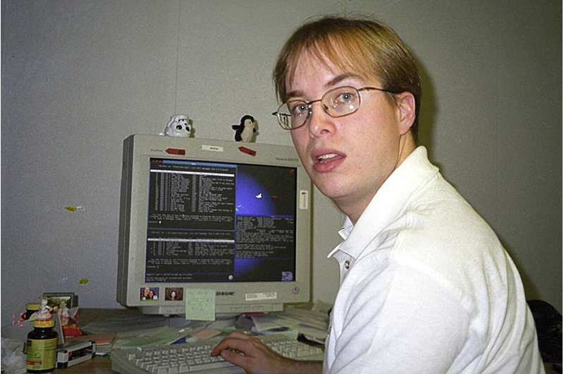 Paul Buchheit, the former Google engineer who created Gmail, works at the company's offices in Mountain View, Calif., in Dec. 10, 1999. Buchheit was the 23rd employee hired at Google, a company that now employs more than 180,000 people. Credit: April Buchheit via AP Gmail revolutionized email 20 years ago. People thought it was Google's April Fool's Day joke