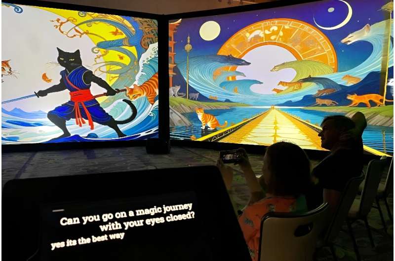 SXSW attendees watch 'The Golden Key,' a never-ending story generated and narrated by AI