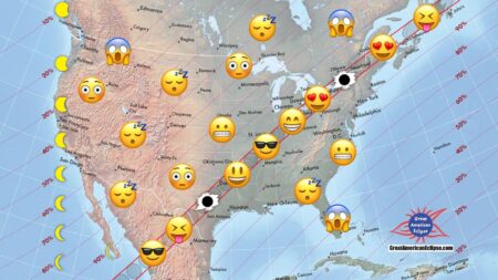 Total Solar Eclipse ‘Emoji Map’ Meme Tells You All You Need To Know
